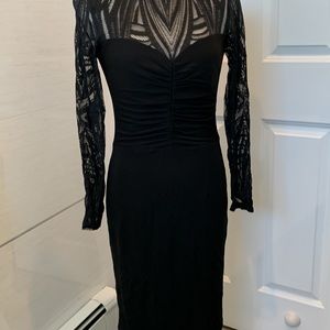 Size S black sexy dress See photos long sleeves zipper in back